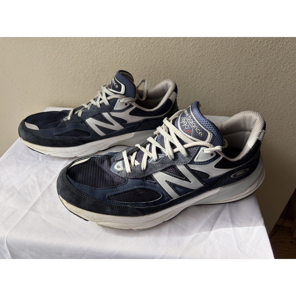 Size 13 - New Balance 990v6 Made In USA Navy Running, walking. Very little wear